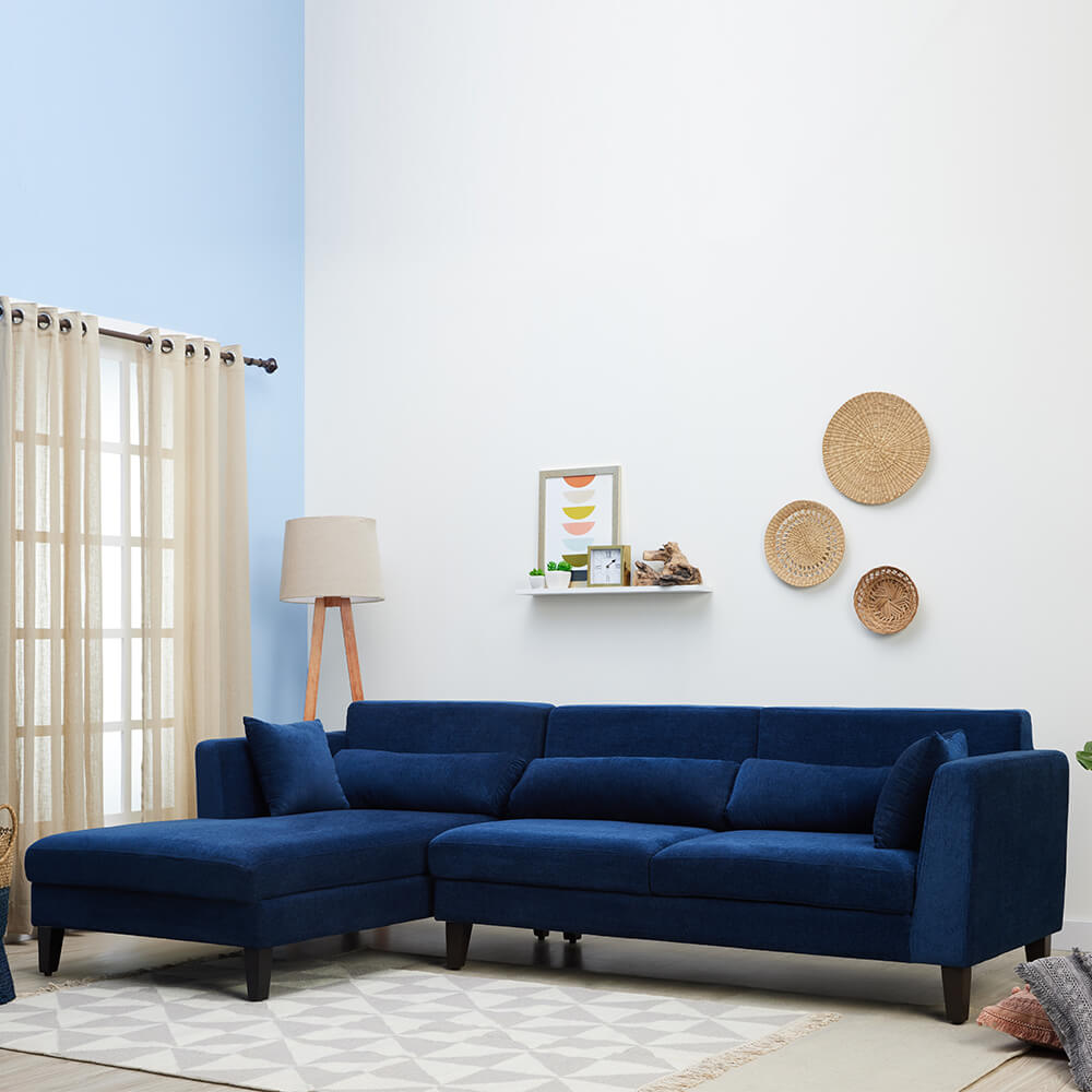 The Wakefit SnoozePro L Shape Sofa Set (3 Seater + Left Aligned Chaise)