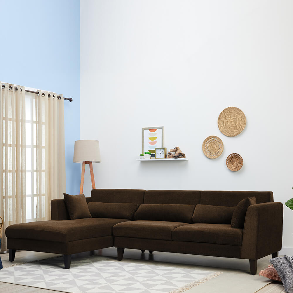The Wakefit SnoozePro L Shape Sofa Set (3 Seater + Left Aligned Chaise)