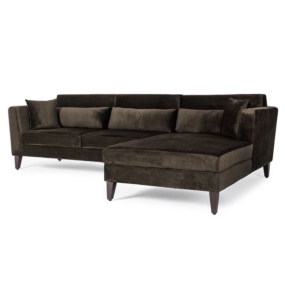 Wakefit SnoozePro L Shape Sofa Set (3 Seater + Right Aligned Chaise) - Velvet Stone