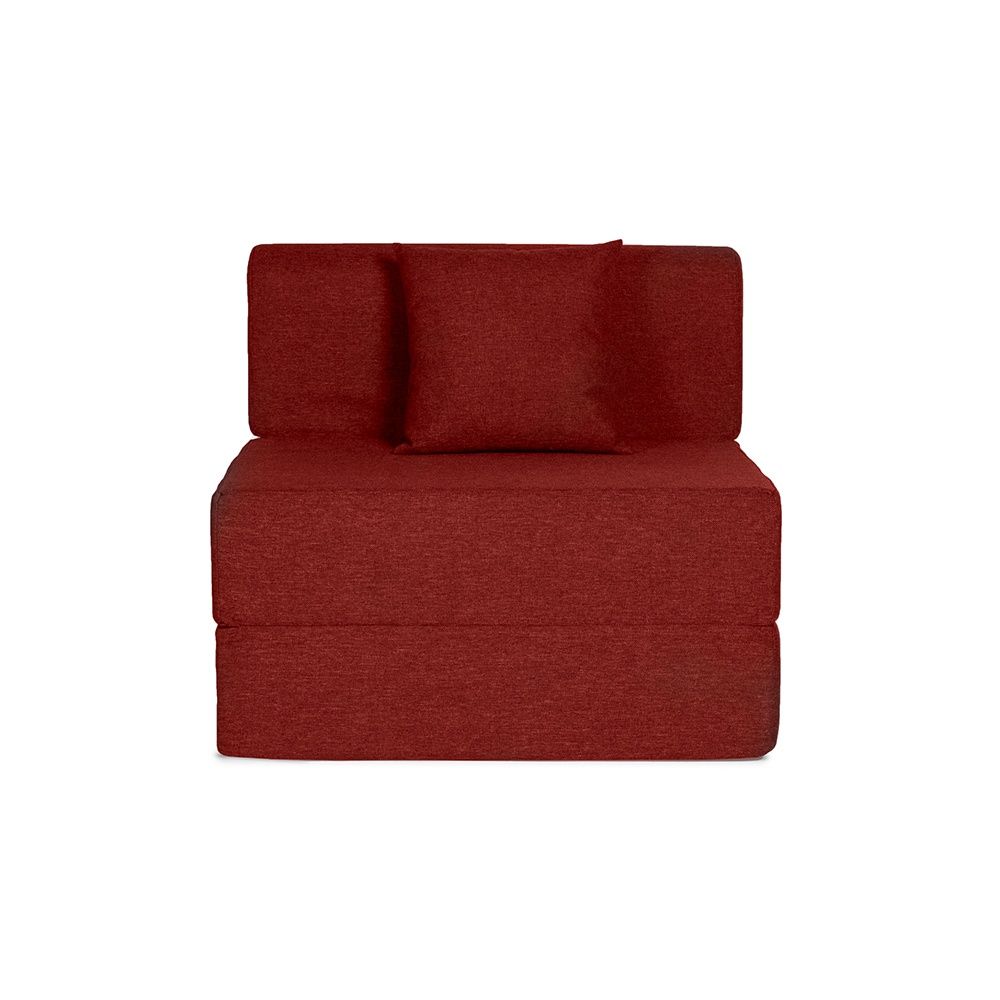 Wakefit Flipper Sofa cum Bed - One Seater, Omega Rose