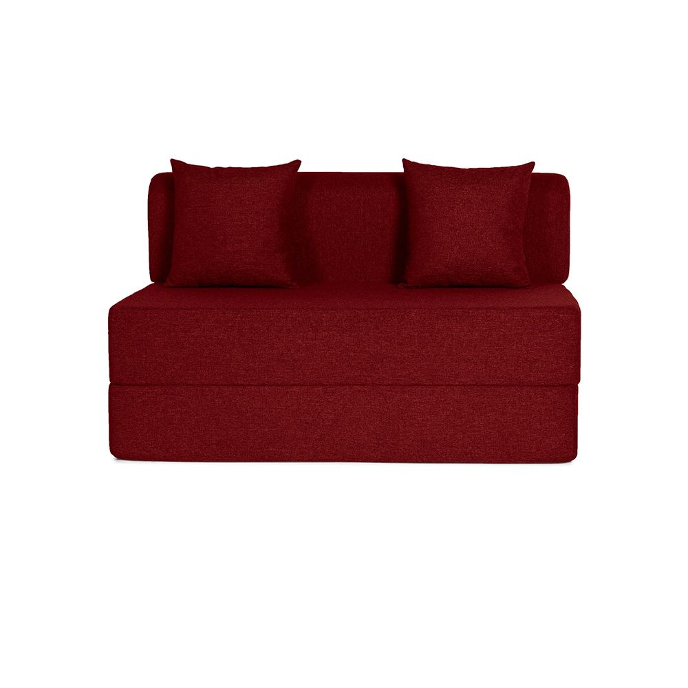 Wakefit Flipper Sofa cum Bed - Two Seater, Omega Rose