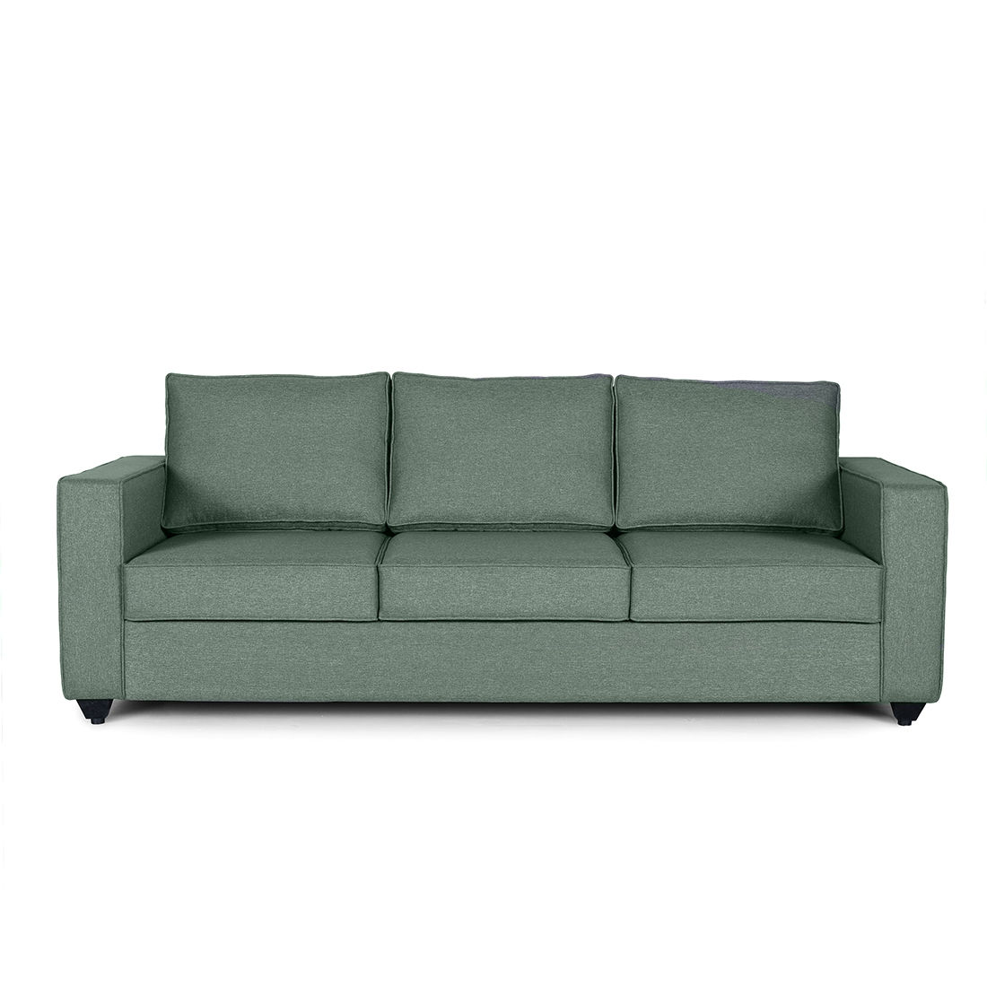 Wakefit Napper Mini Sofa - 3 Seater Omega Green
