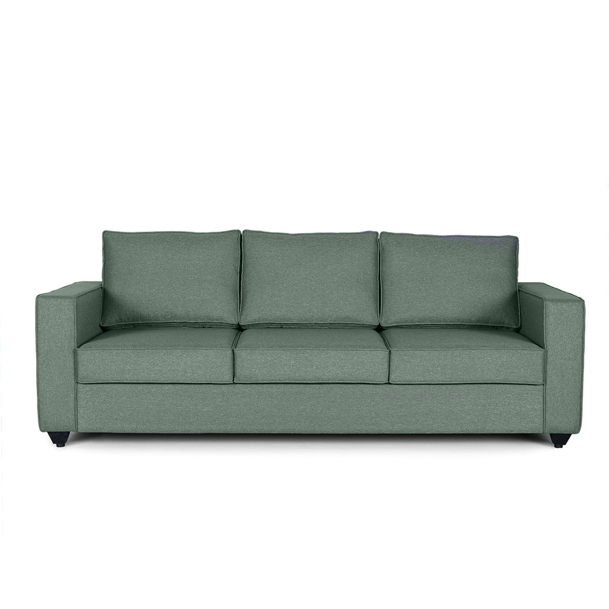 Wakefit Napper Mini Sofa - 3 Seater Omega Green