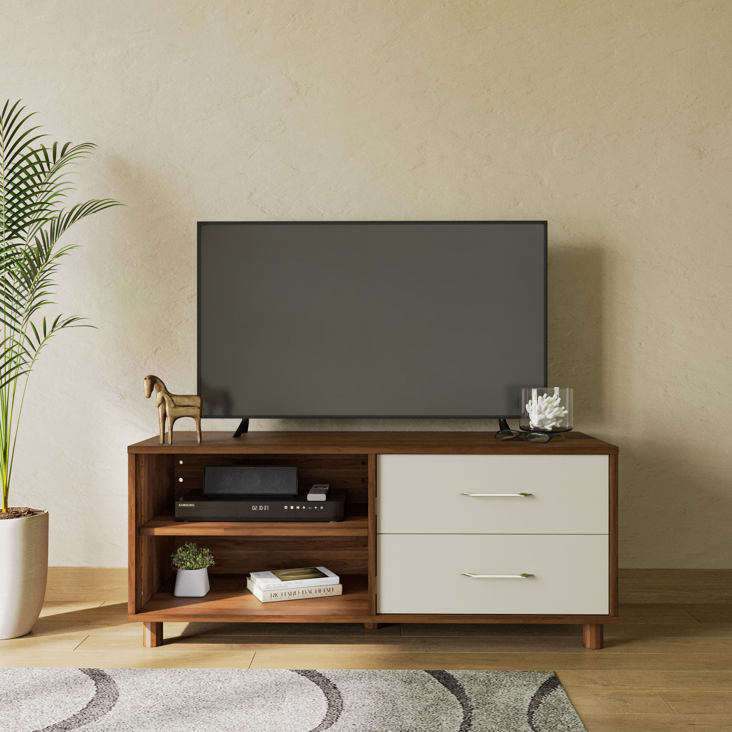 Wakefit Allie Engineering Wood 2 Module TV Unit