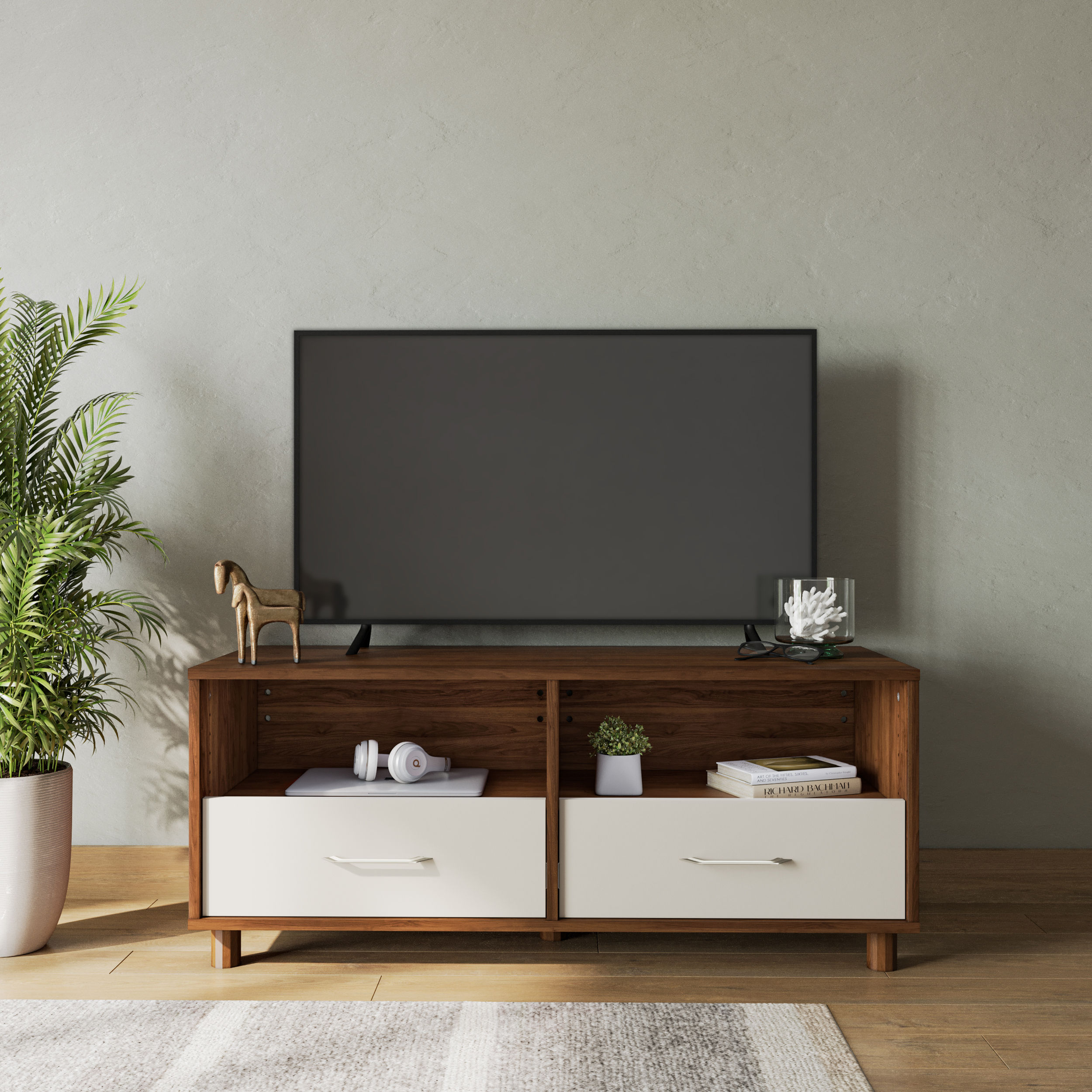 Wakefit Allie Engineering Wood 2 Module TV Unit