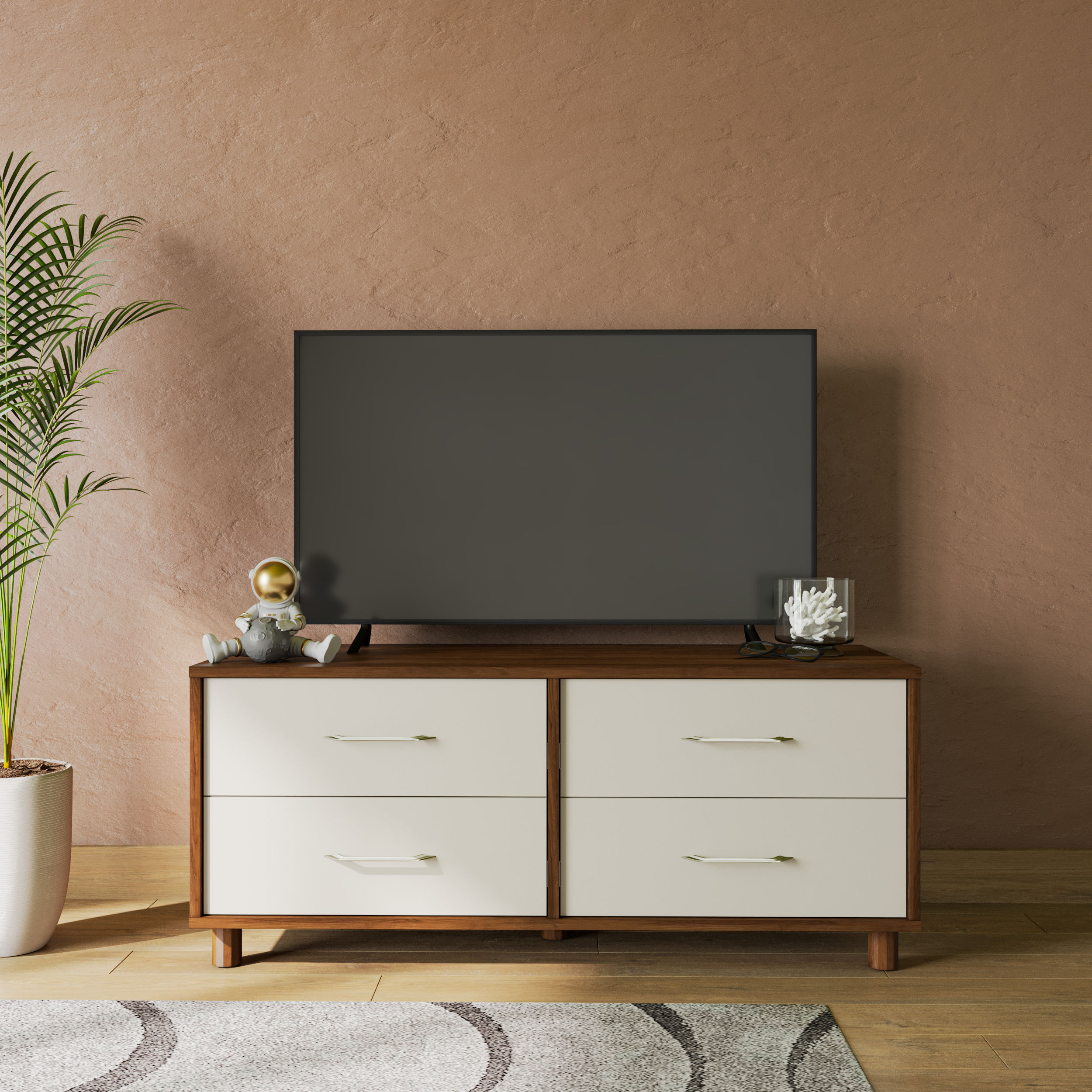 Wakefit Allie Engineering Wood 2 Module TV Unit
