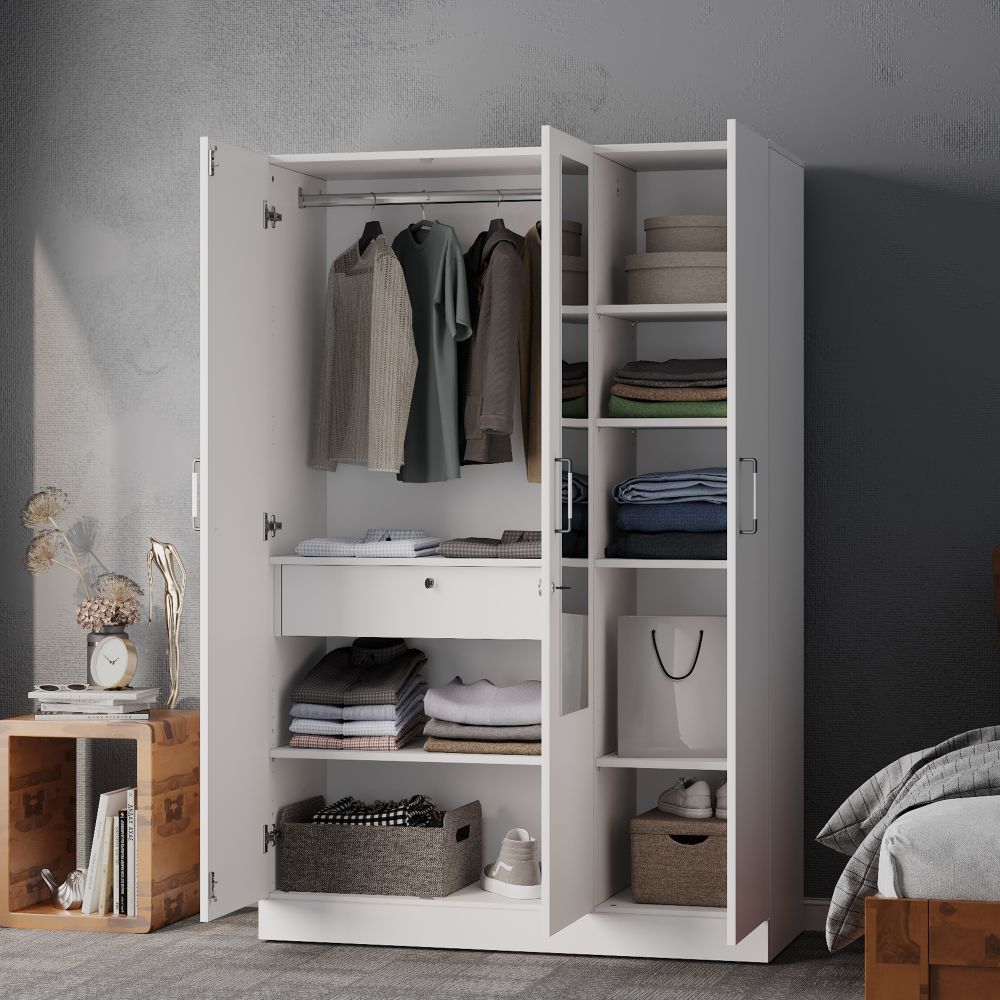Buy Gingham 3 Door Engineered Wood Wardrobe Online at Best prices starting from 16683 Wakefit