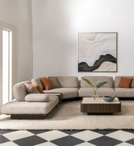 Living room carpet mobile