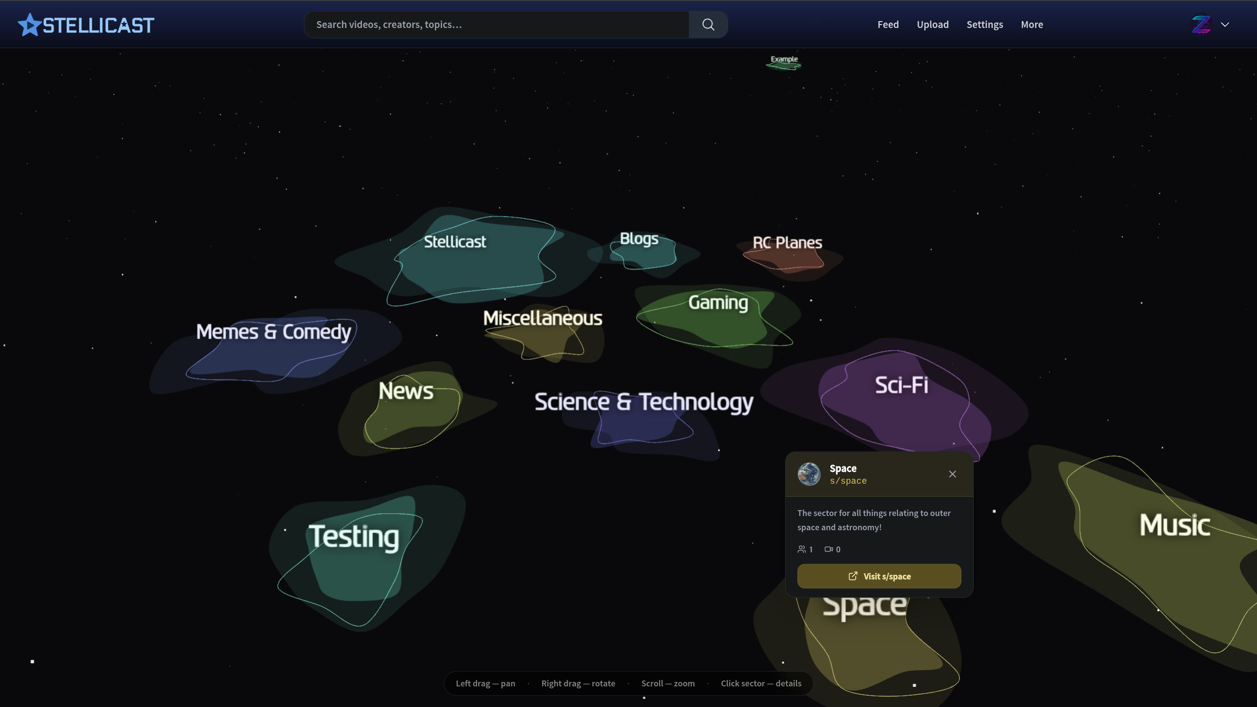 Stellicast Star Map 