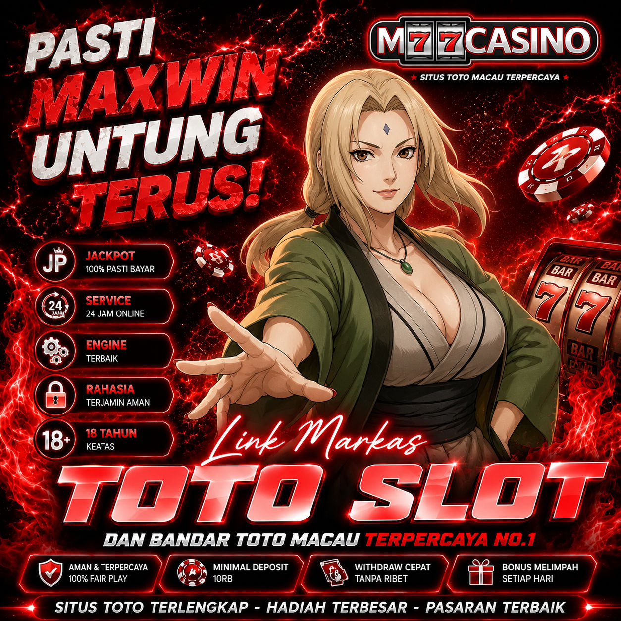 M77CASINO 🚀 Login Toto Macau Hari Ini Paling Populer di Indonesia image 1