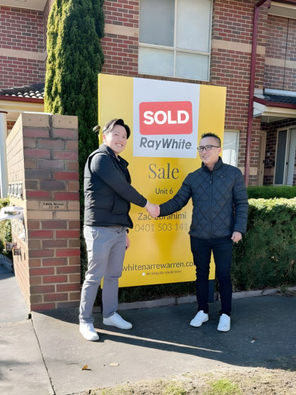 Richard with a client