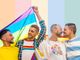 Men celebrating pride