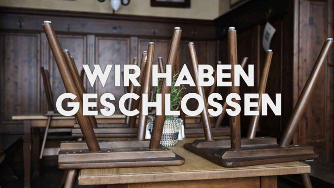 Wir haben geschlossen