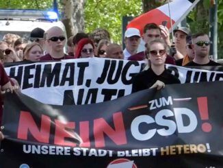 Rechtsextreme Demonstration gegen den ersten CSD in Wittenberg