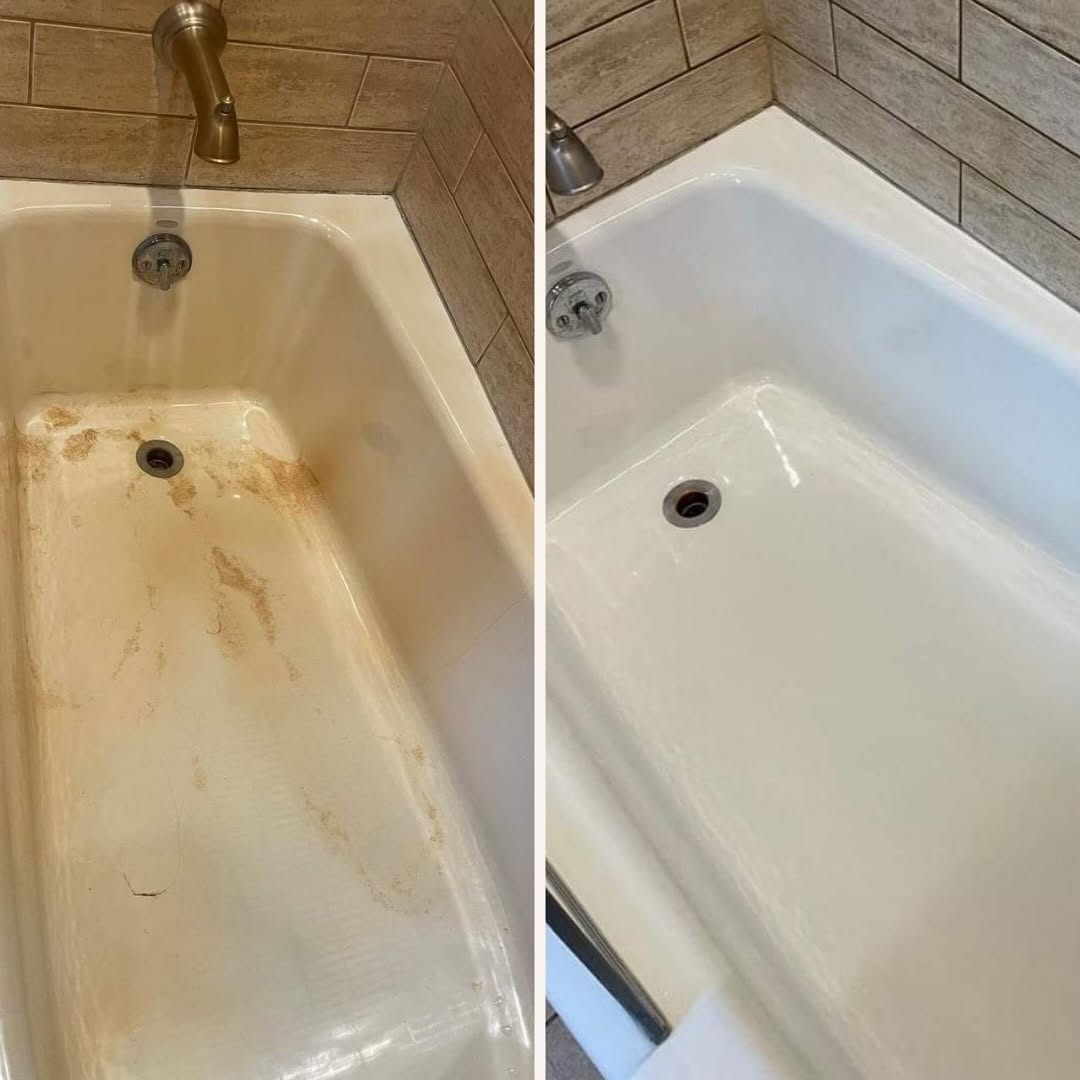 Bathtub before and after