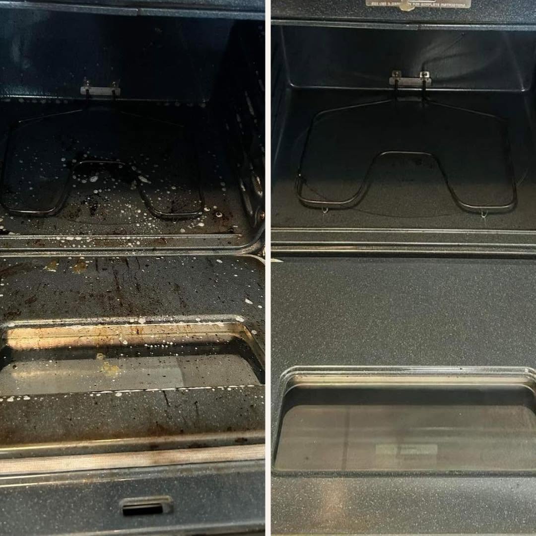 Stove before and after