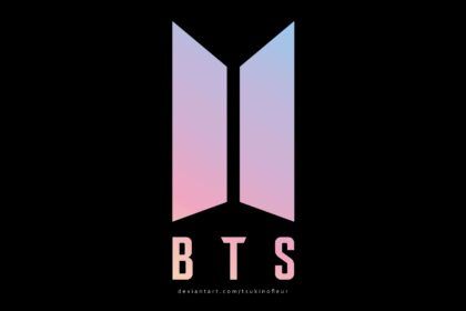 BTS boys and their official logo