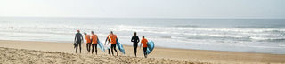 Surf lesson for big groups at El Palmar, Cadiz