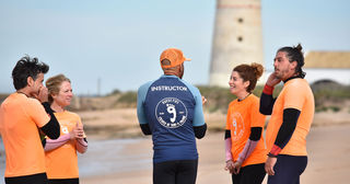 Doubts in the surf lesson at el Palmar