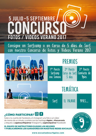 surfcamp en El palmar o un curso de surf con nuestro concurso