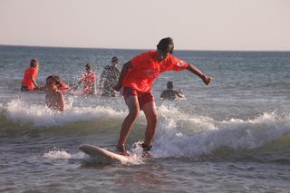 Concentrado surfeando