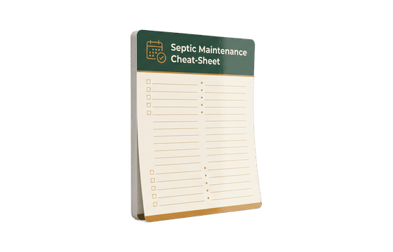 Septic Maintenance Cheat-Sheet — free bonus