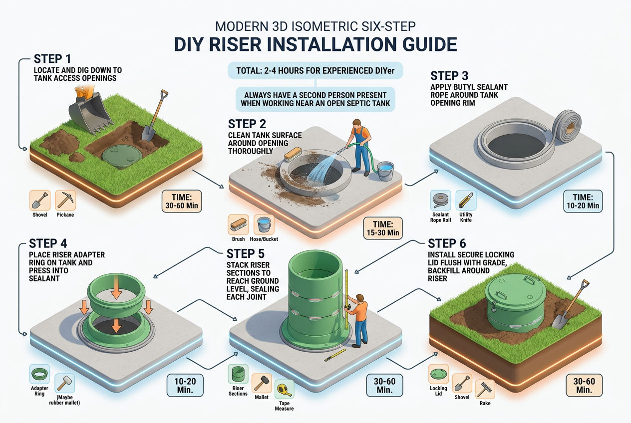 Install Septic Tank Risers DIY Guide (2026) SepticTankHub