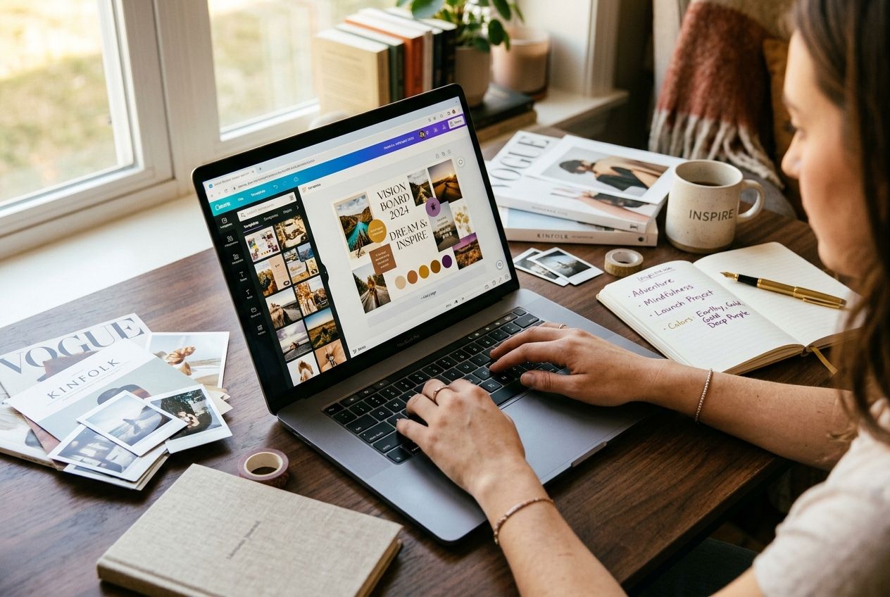 canva vision board — step-by-step Canva vision board creation process