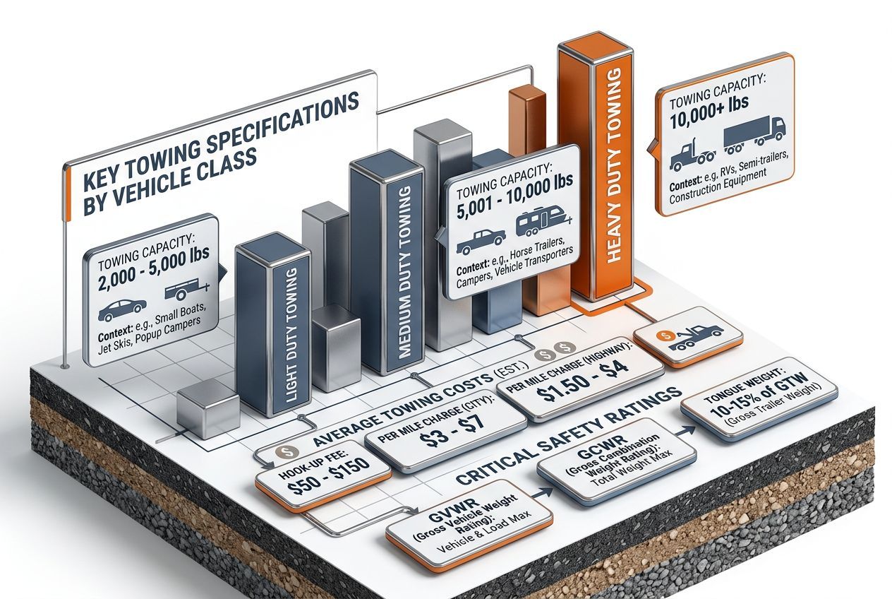 3D data visualization showing key figures for the complete towing glossary: 80+ terms every driver should know