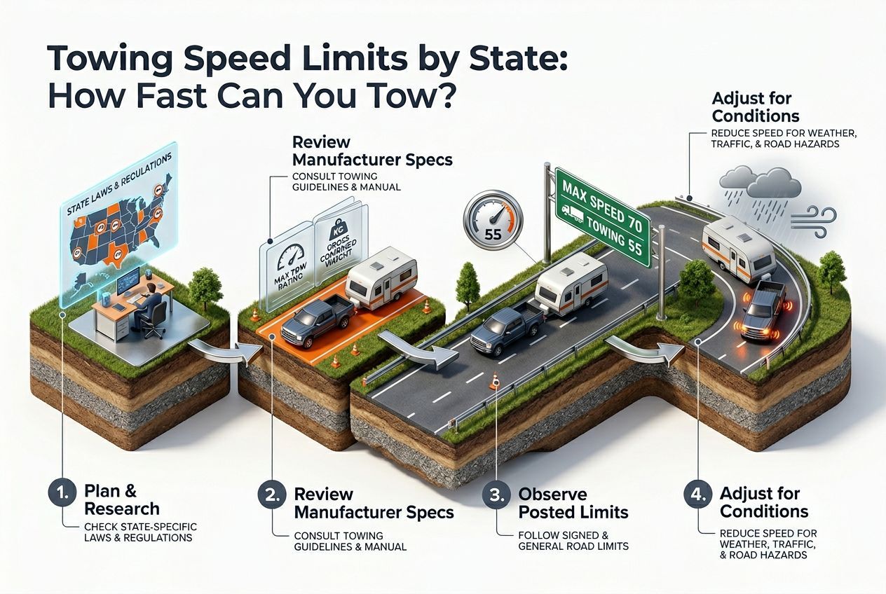 How to look up towing speed limits for your state and vehicle type