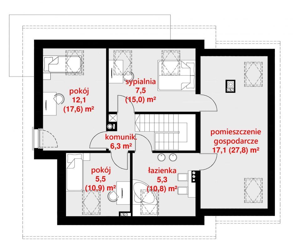 planasnamas - HomeKONCEPT 23 PODDASZE e1551952811919