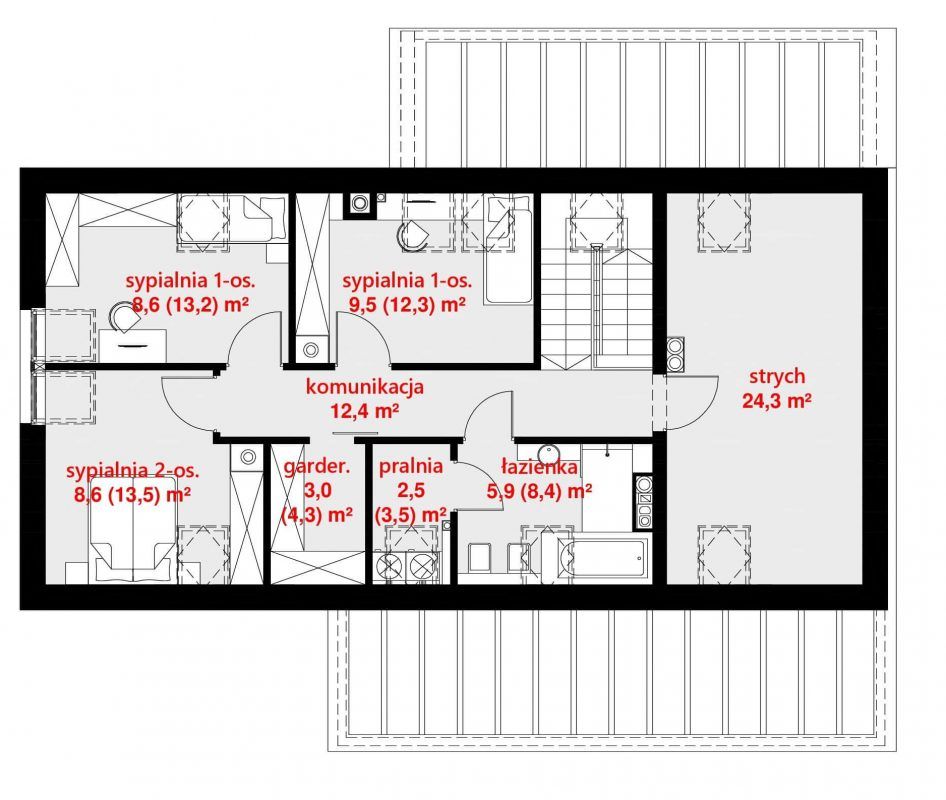 planasnamas - HomeKONCEPT 48 PODDASZE e1551941882430