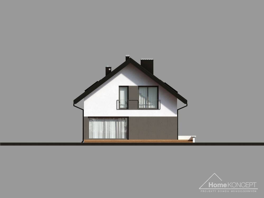 planasnamas - HomeKoncept 12 elewacja ogrod