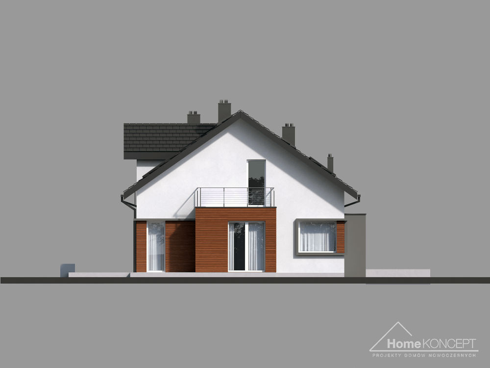 planasnamas - HomeKoncept 21 elewacja boczna II