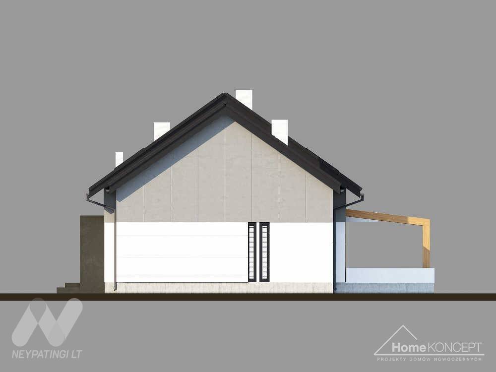 planasnamas - HomeKoncept 24 elewacja boczna I