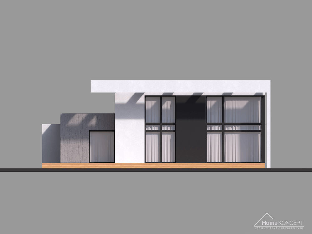 planasnamas - HomeKoncept 34 elewacja ogrod