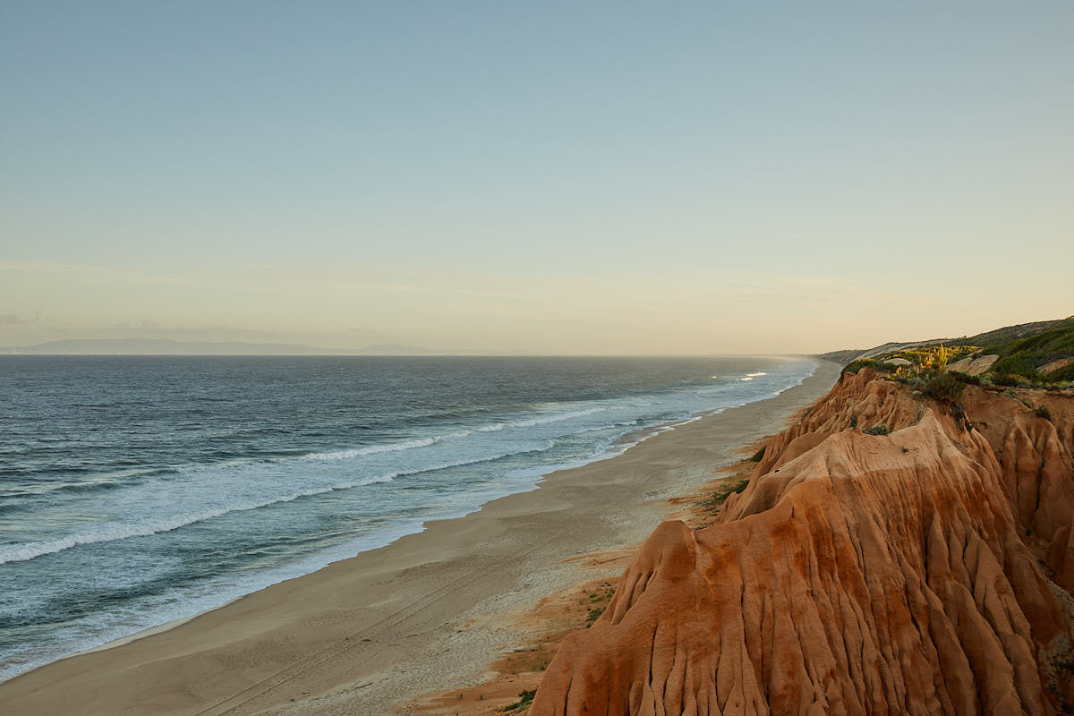 Beach and cliffs on the Atlantic coast