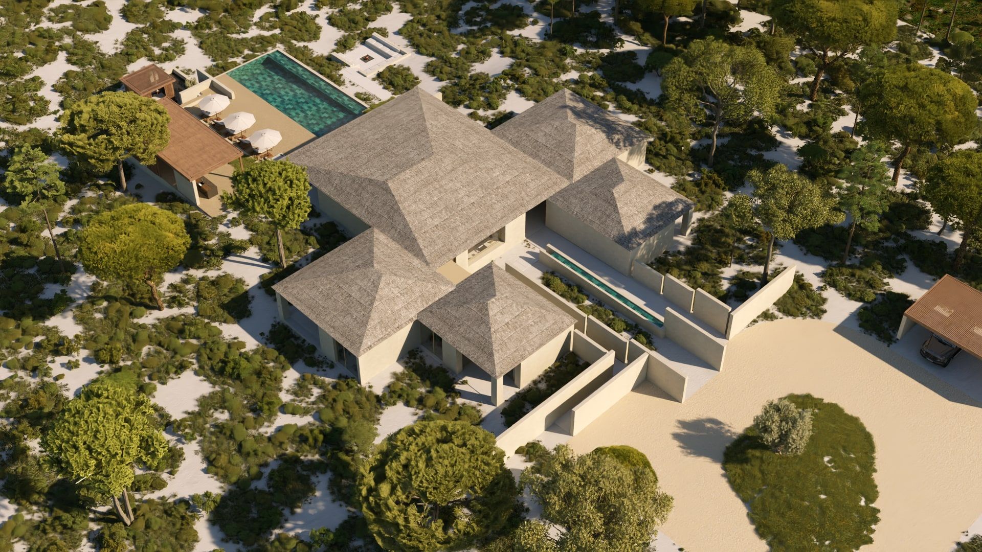 Villa among the pines, Spatia Melides