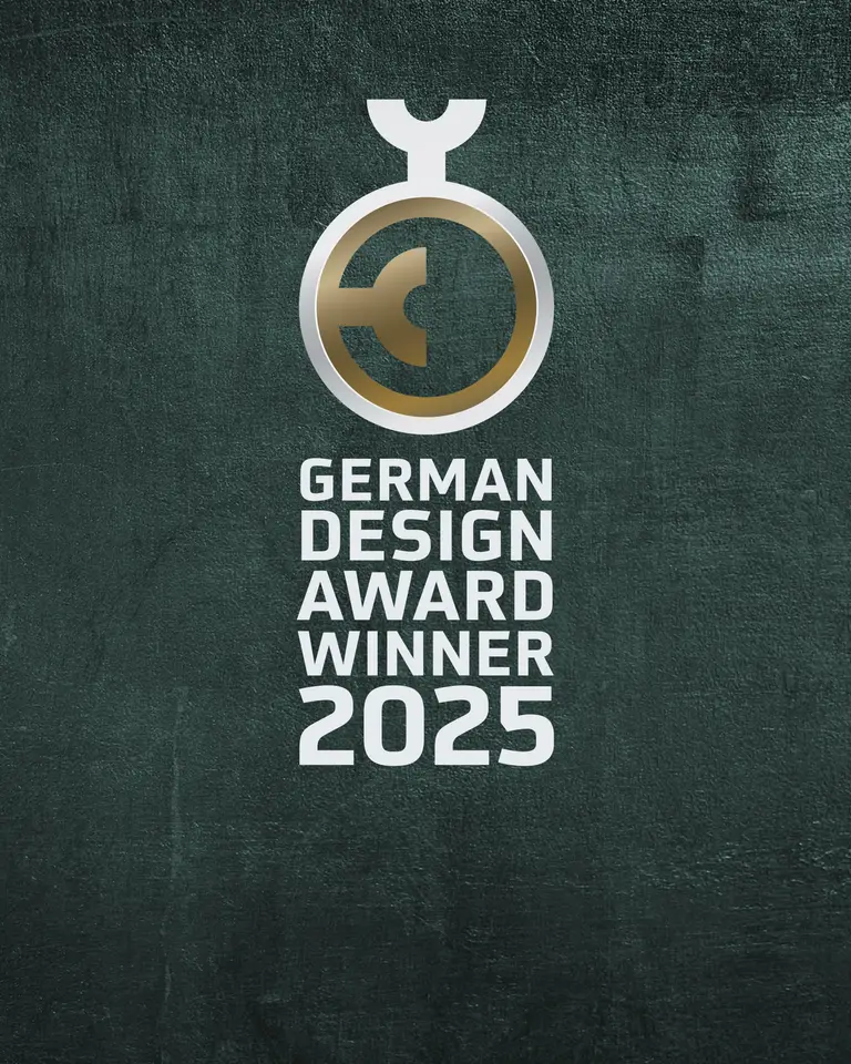 Gewinnersiegel des German Design Award 2025