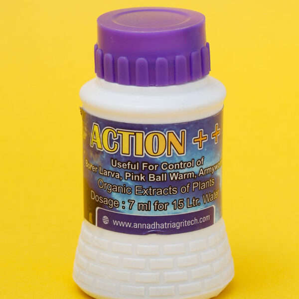 ACTION ++ Useful in control of Borer Larvae, Pink Bollworm and Armyworm.