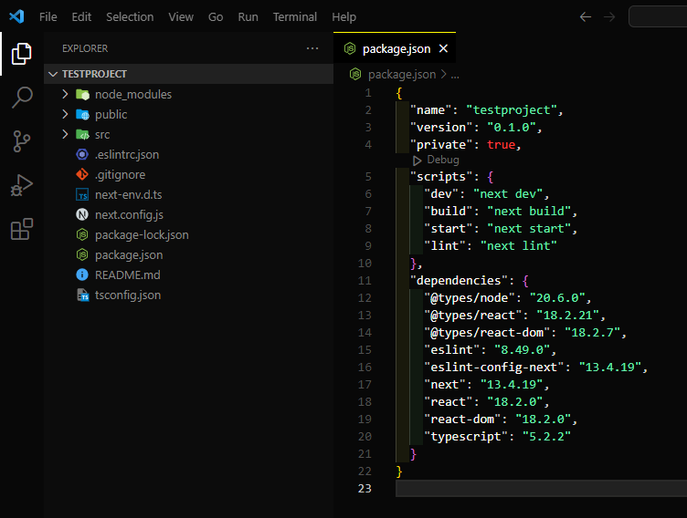 Nextjs project structure