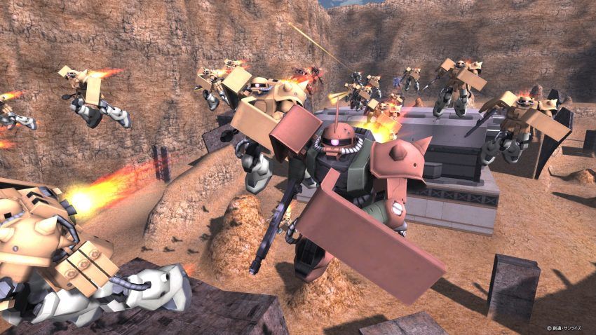 【PR】「機動戦士ガンダムオンライン」で展開される空前の大規模MS戦。君は生き延びることができるか