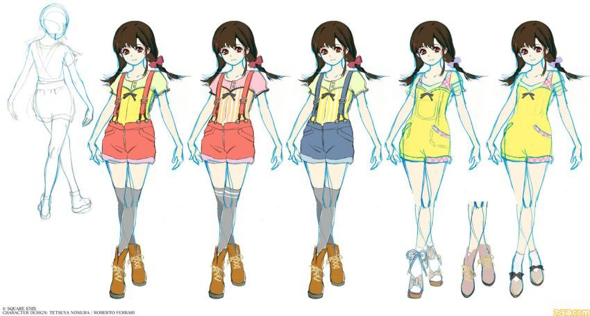 『FF7 リメイク』ティファ(幼少期)の開発初期アートが公開。リボンおさげ髪のより快活そうなティファもかわいい
