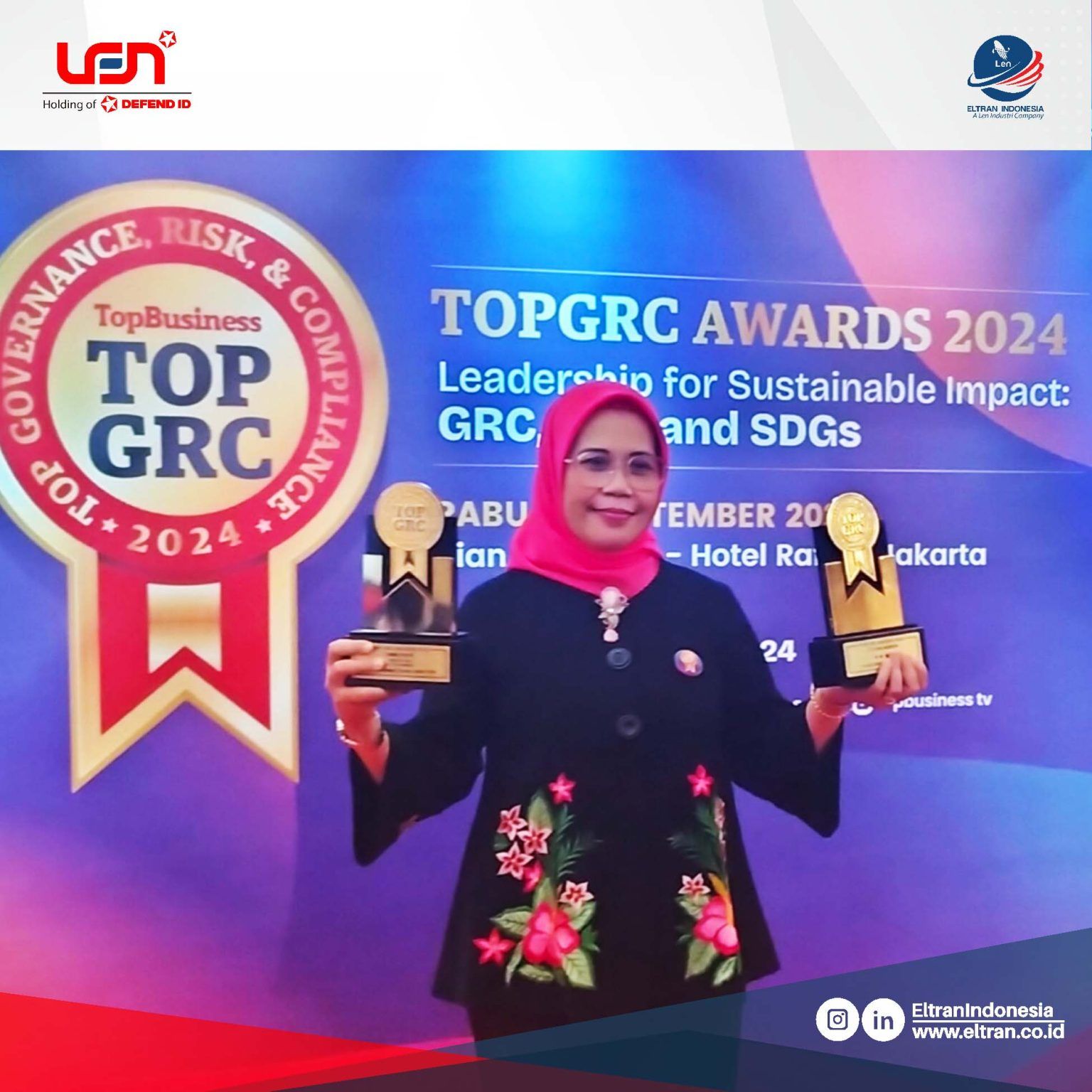 PT Eltran Indonesia menerima penghargaan Perusahaan