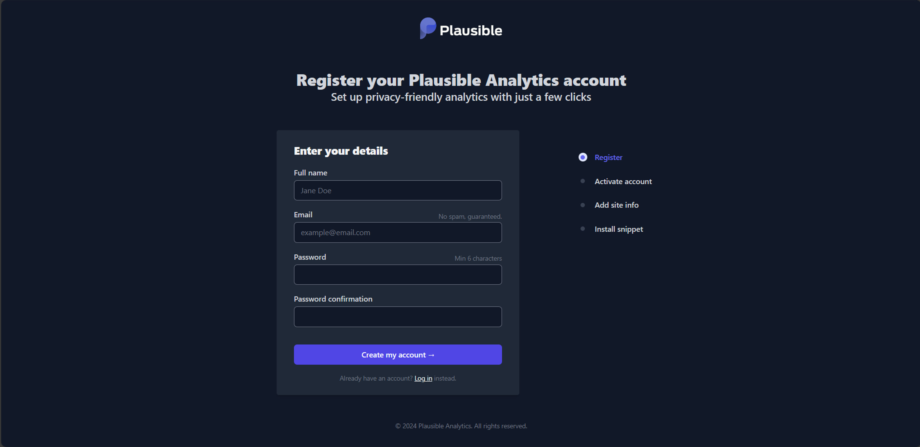 Create Account