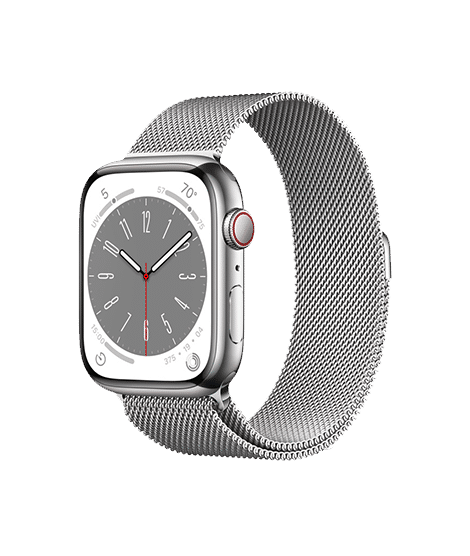 Apple Watch Series 8 GPS + Cellular  Stainless Steel Case with Milanese Loop