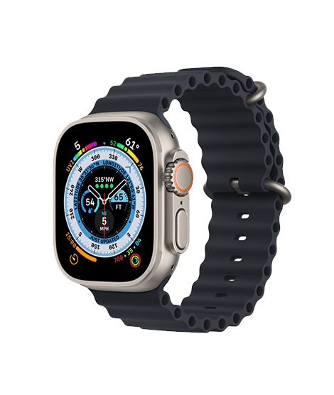 Apple Watch Ultra GPS + Cellular, 49mm Titanium Case with Ocean Band