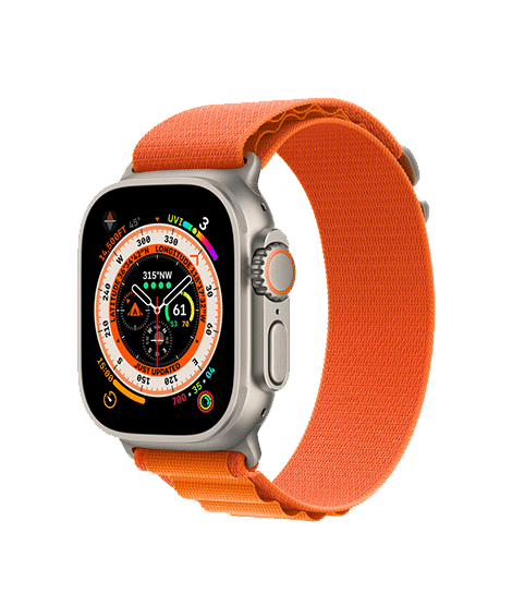 Apple Watch Ultra GPS + Cellular, 49mm Titanium Case with  Alpine Loop 