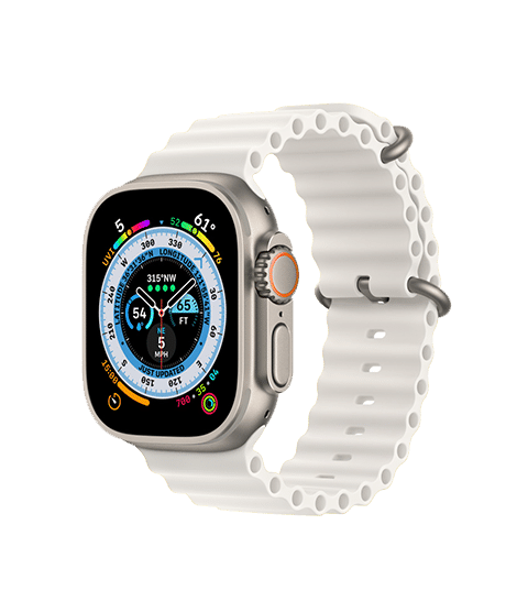 Apple Watch Ultra GPS + Cellular, 49mm Titanium Case with Ocean Band