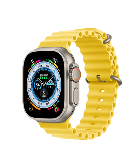 Apple Watch Ultra GPS + Cellular, 49mm Titanium Case with Ocean Band